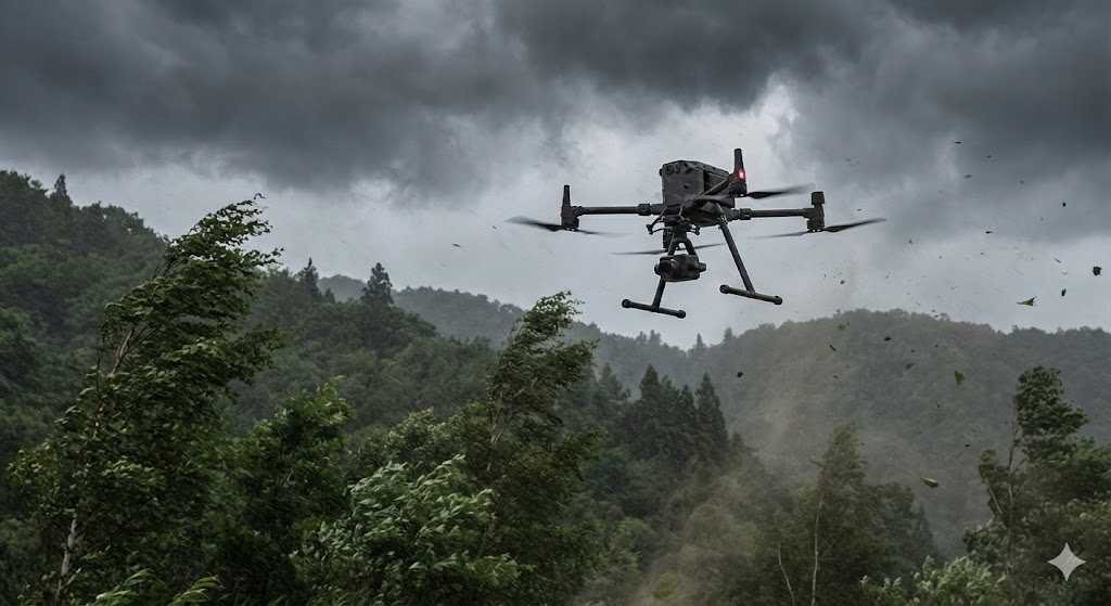 Harsh windy conditions